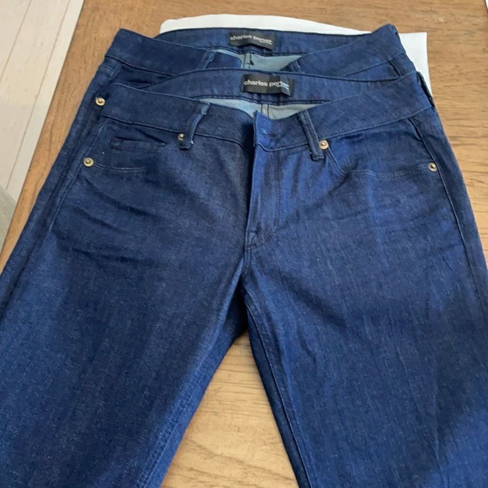 CHARLES PORTER DARK BLUE FLARE BOTTOMS BUN…